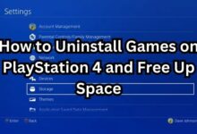 Uninstall Games on PlayStation 4