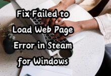Failed to Load Web Page