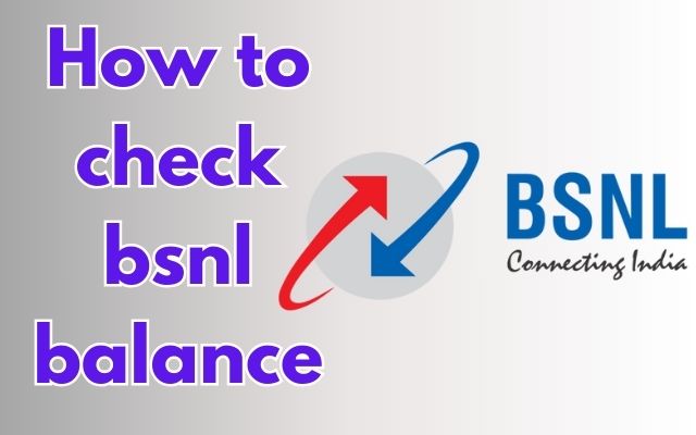How to check bsnl balance