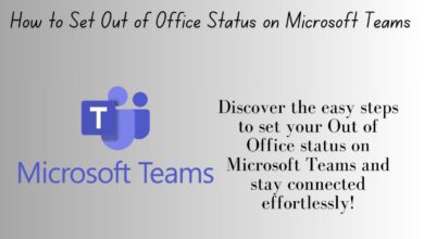 How to Set Out of Office Status on Microsoft Teams